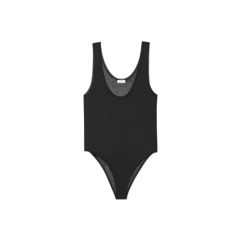 SAINT LAURENT Sheer knit Sleeveless Bodysuit