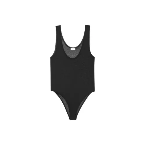SAINT LAURENT Sheer knit Sleeveless Bodysuit