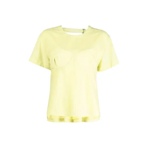Sacai Cup-stitched Short-sleeve Top
