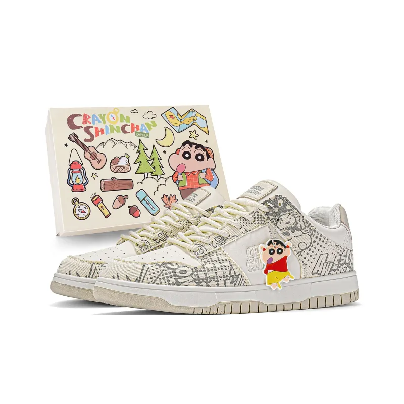 Crayon Shinchan Slip Resistant, Abrasion Resistant, Lightweight, Breathable Low Top Skateboard Shoes Unisex-10