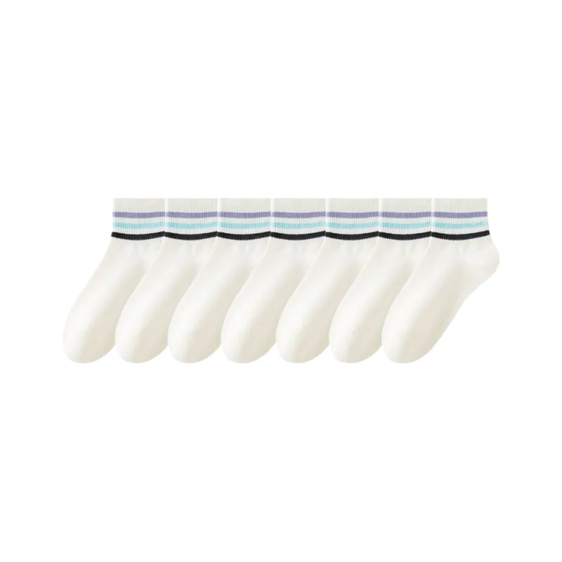 Cotton Gene Mid-Calf Socks Women's 5 Pack-70