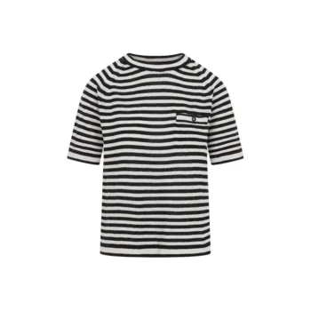 'S MAX MARA Striped Crewneck Top