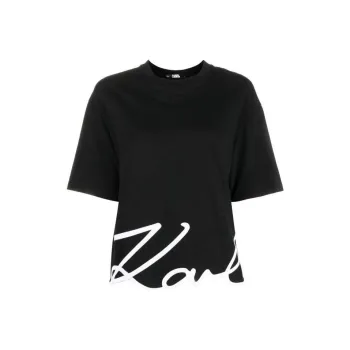 KARL LAGERFELD / Karl Lagerfeld Jeans Signature Hem T-shirt