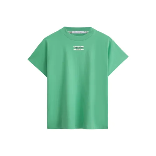 CALVIN KLEIN T Crop Women's Literary Turquoise Green