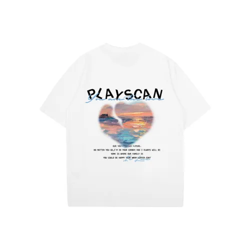 PLAY SCAN Drop Shoulder Sleeve T Shirt Women's