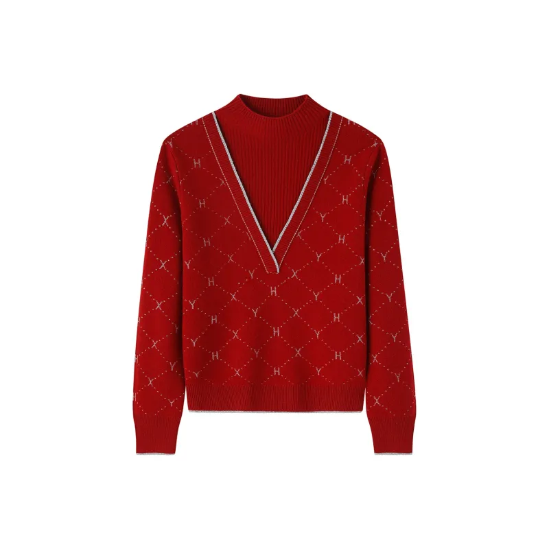 H YXIANG Sweaters Women's-4