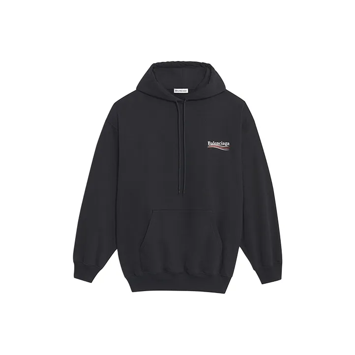 Balenciaga Print Hoodie 'Black'-0