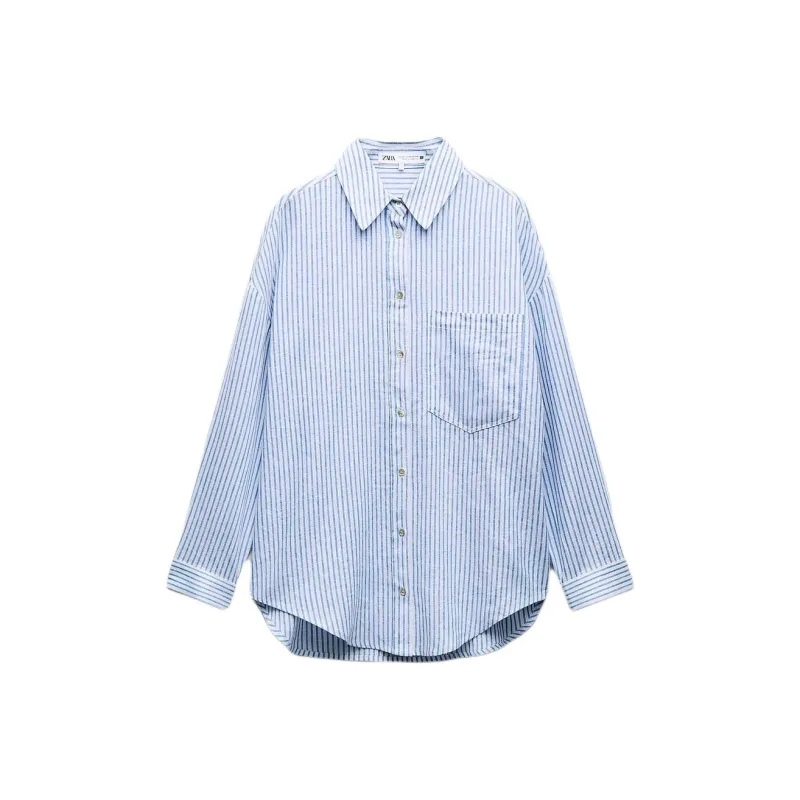 ZARA Shirts Women's Blue-0