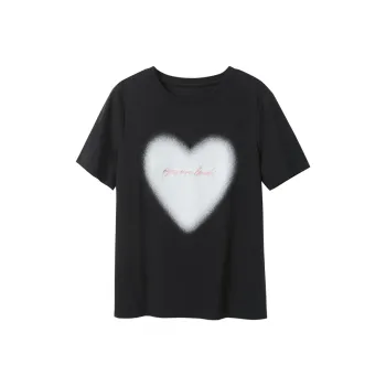 3COLOUR Short Sleeved T Shirts Women's Classic Black