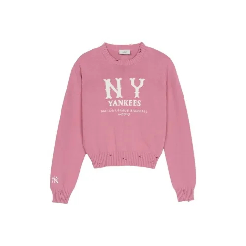 MLB New York Yankees Sweater Women's All Over Print Pink