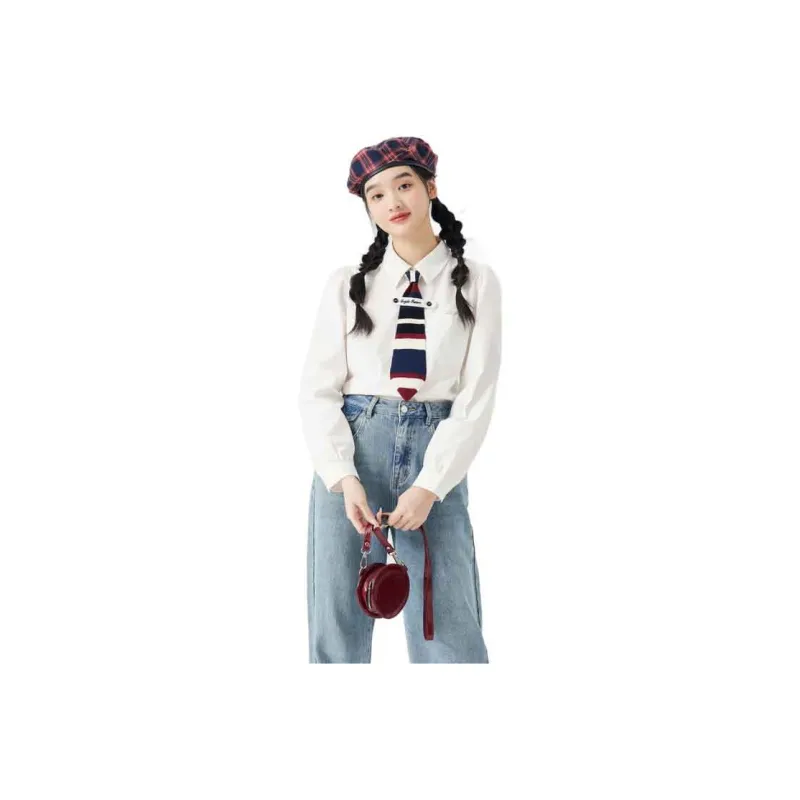 ZIHAN Shirts Women's White-0