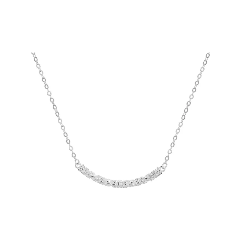 Happy Tide S999 Fine Silver Necklaces Women's-0