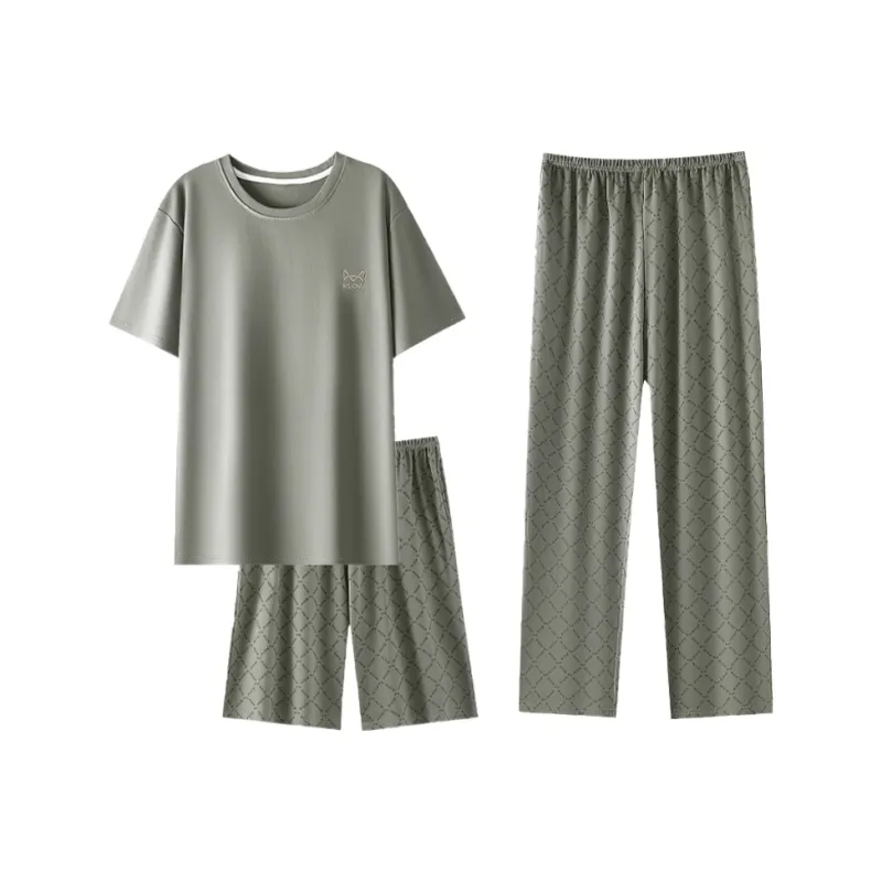 MIIOW Pajama Set Men's Army Green-0