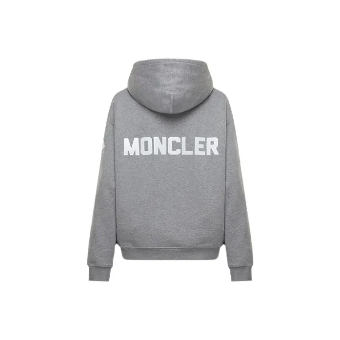 Moncler Maglia Con Cappuccio Hoodie 'Grey'-0