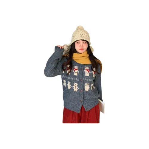 WUPODAMANVZHUANG Sweater Women's Gray