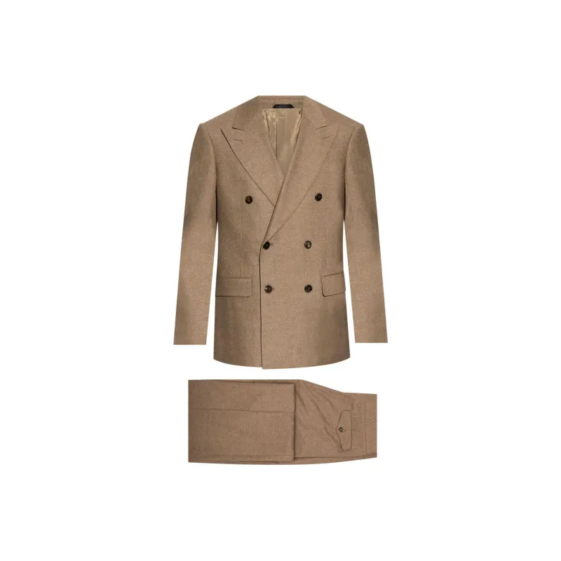 GIORGIO ARMANI Royal Line Double breasted Suit In Stretch Virgin Wool And Cashmere-0