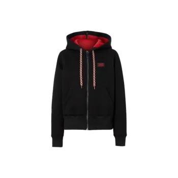 Burberry Sweatshirt Jacket Women's Black