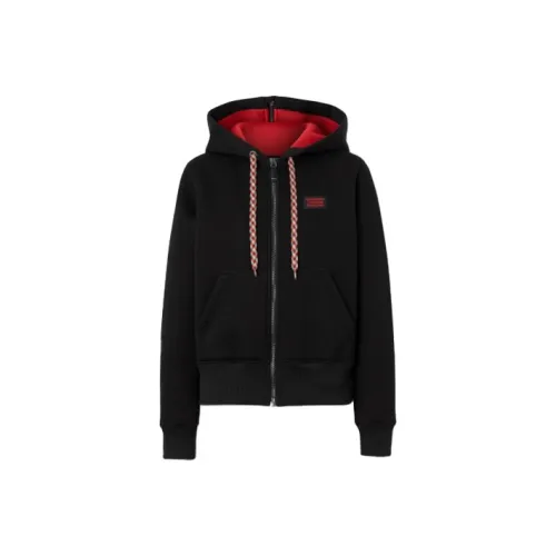 Burberry Sweatshirt Jacket Women's Black