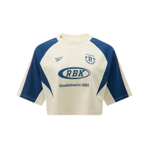 Reebok T-Shirt Women's Beige/Blue