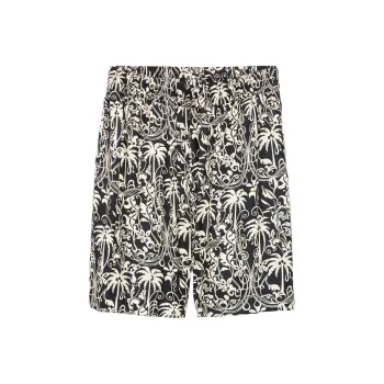 LANEUS Graphic print Bermuda Shorts