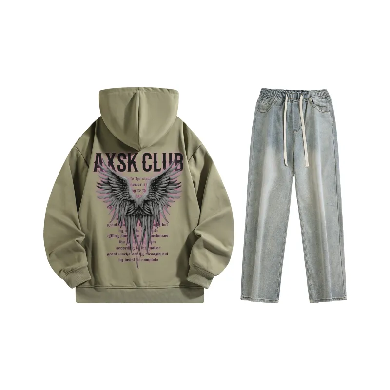 A.X.S.K Sweatshirt Sets Unisex-104