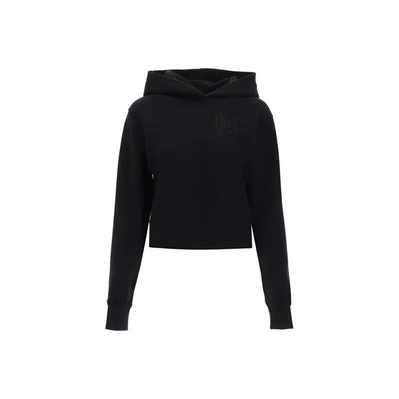 PALM ANGELS Monogram Embroidered Hoodie-0