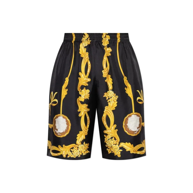 VERSACE Pattern Printed Elasticated Waistband Shorts-0