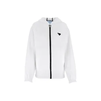 PRADA SS22 Sweatshirt Jacket Women's White