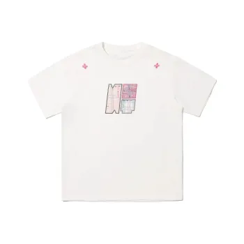 ABCMININ Drop Shoulder Sleeve T Shirt Women's White