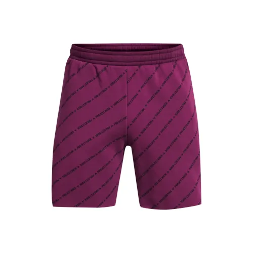 Under Armour ProjectRock SS24 Casual Shorts Men's Purple