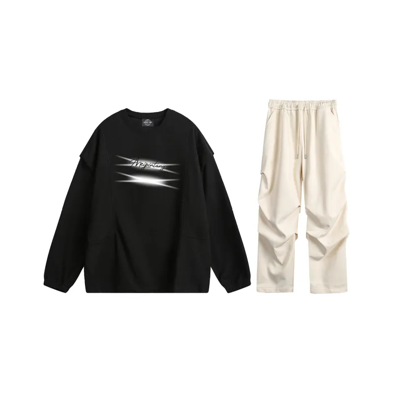 MEIPIN TANG Sweatshirt Set Unisex-12