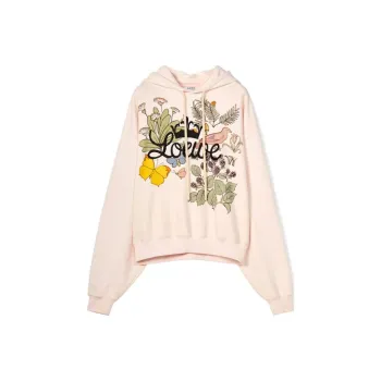 LOEWE Herbarium LOEWE Hoodie 'Pink/Multicolor'