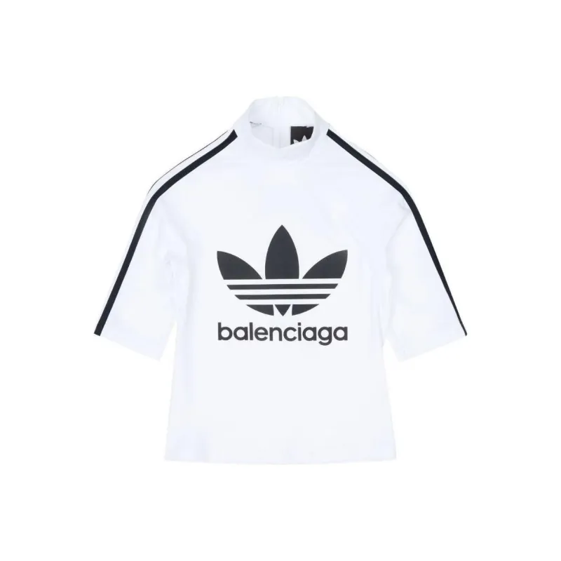 Balenciaga x Adidas Balenciaga X Adidas FW22 Regular T Shirt, Slim Fit Women's White-0