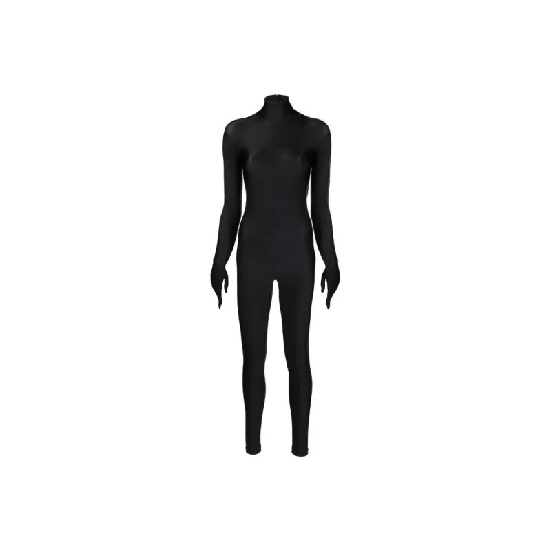 Balenciaga Falkon Long Sleeve Bodysuit 'Black'-0