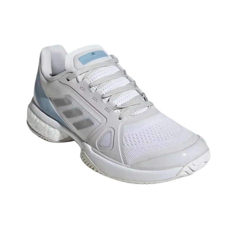 Adidas Stella McCartney X Women's Court 'White Silver Metallic Wonder Blue' Women's-1