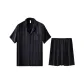 Black Short-Sleeved Set (Men's-Shorts+Short-Sleeved)