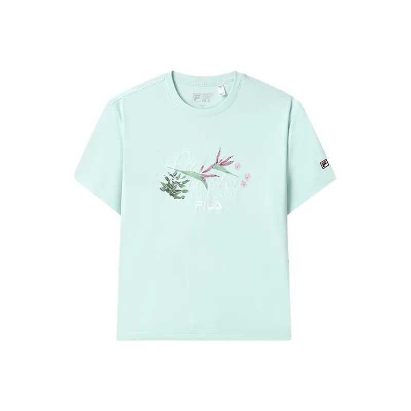 FILA Regular T Shirt Women's Sky Lake Green-0
