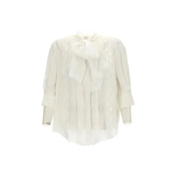 Chloé Scarf-neck Silk Shirt