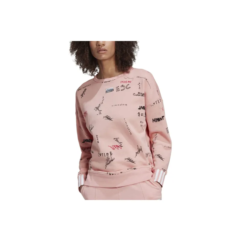 Adidas Originals RYV Women's Sweater Women's Pink/Black-0