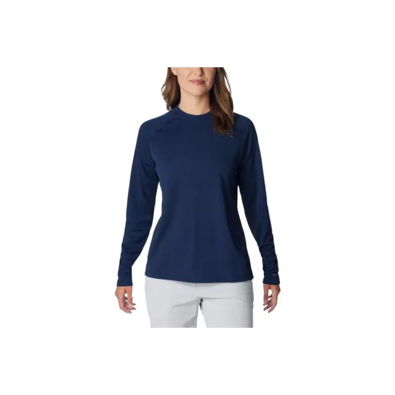 Columbia Raglan Sleeve T-Shirt Women's Marine Blue-0