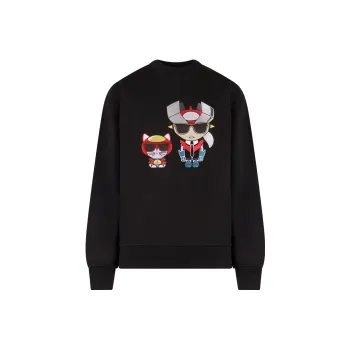 KARL LAGERFELD / Karl Lagerfeld Jeans Ikon Rhinestone embellished Sweatshirt