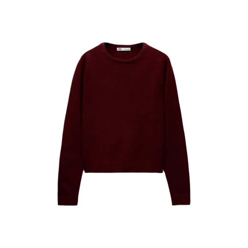 ZARA Sweaters Women's Maroon-0