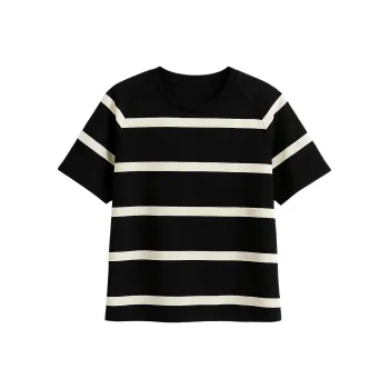 LUYOUYE T Shirt Women's Black White