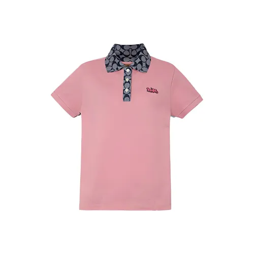 COACH Polo Shirts Women's Pink