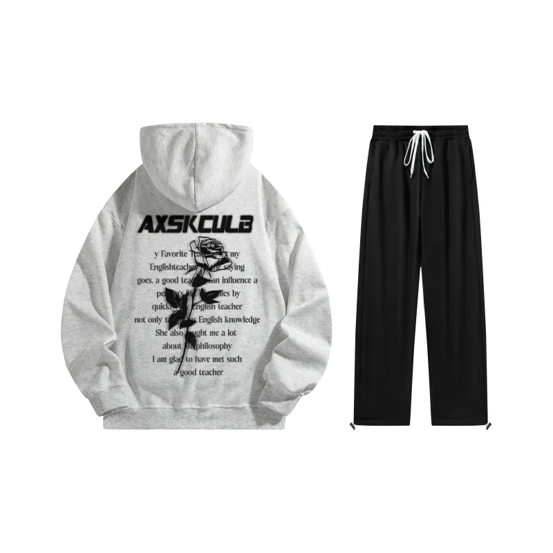 A.X.S.K Sweatshirt Sets Unisex-30