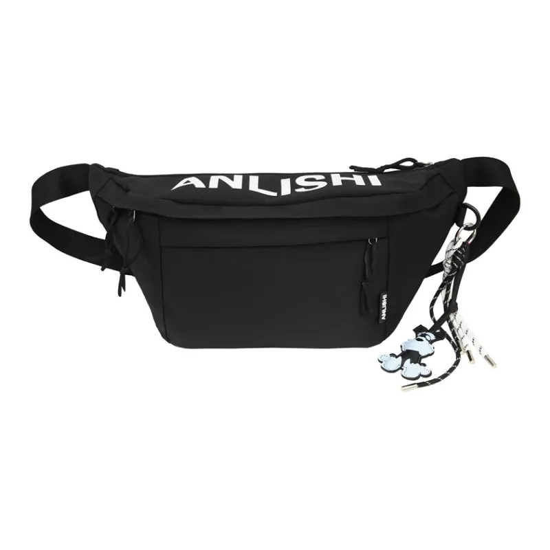 Single Warehouse Nylon Sling Bag Unisex White/Khaki/Gray/Black-15