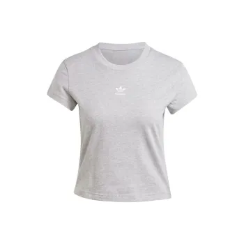 Adidas ESSENTIALS T Shirt Women's Medium Gray
