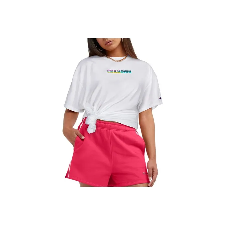 Champion T-Shirts Women's White-0