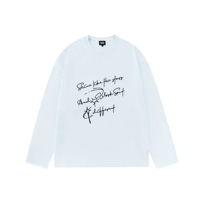 WORKSOUT American Loose Fit Stylish Summer Long Sleeved T Shirt Women's-2