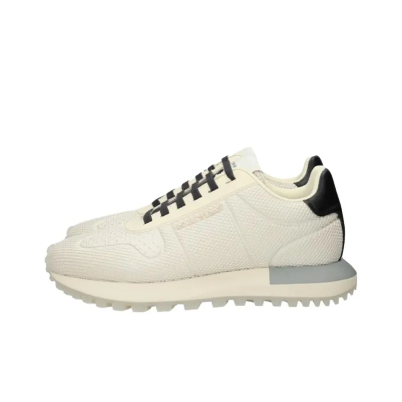 EMPORIO ARMANI Low Top Casual Shoes Men's Beige-2
